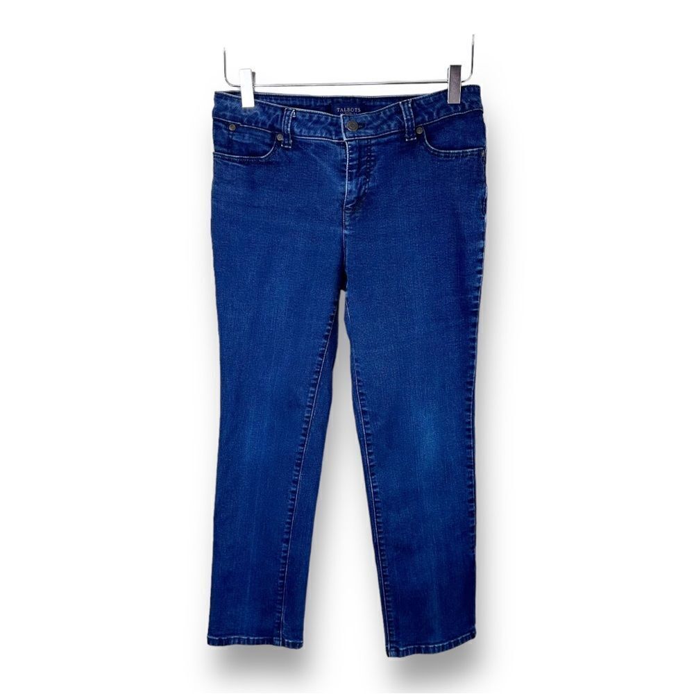 Talbots Petites‎ Signature Denim Blue Jeans Sz 8 Petite
